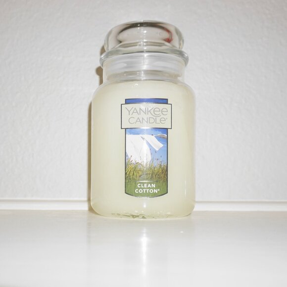 Yankee Candle lot (3) Peach & Lavender, Clean Cotton & Jasmine Green Tea - Picture 3 of 4